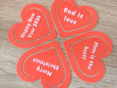 Gift Clip or Bookmark with Love Message