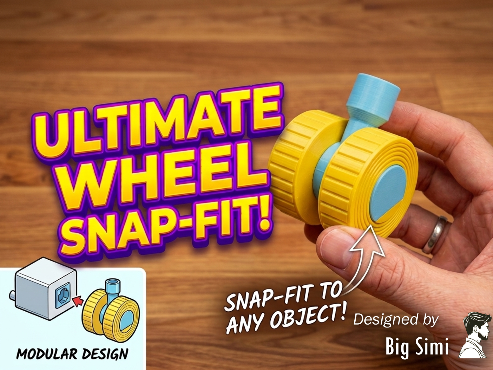 Modular Wheel Print in place
