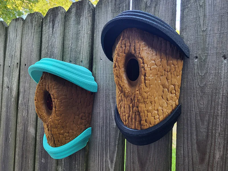 Modern Tree Knot Birdhouse