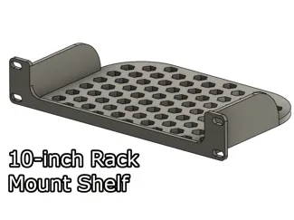 10-inch Rack Mount Shelf