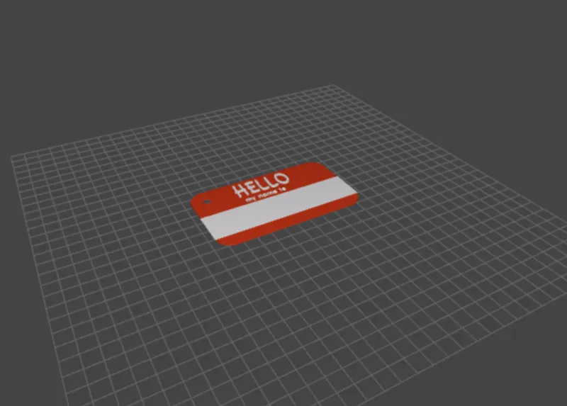 Writable Name Tag