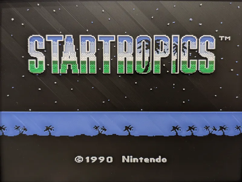 StarTropics NES Title Screen
