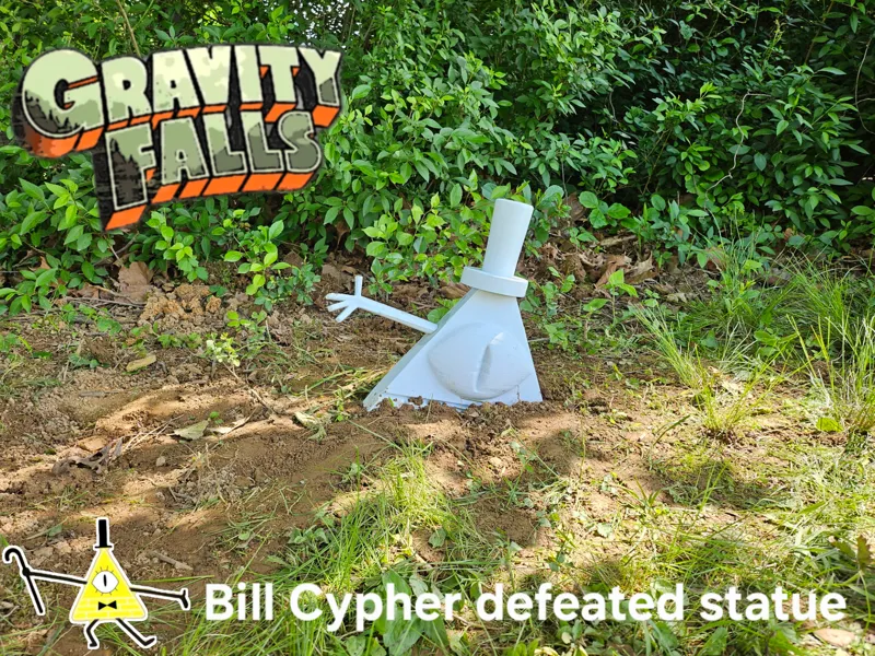 Bill Cypher Defeated Statue