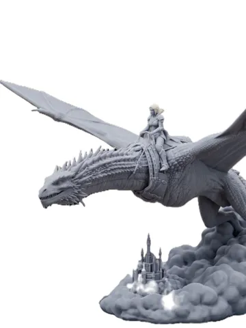 Figura decorativa: Princess Rhaenys & Meleys – The Red Queen — vista de referencia 2