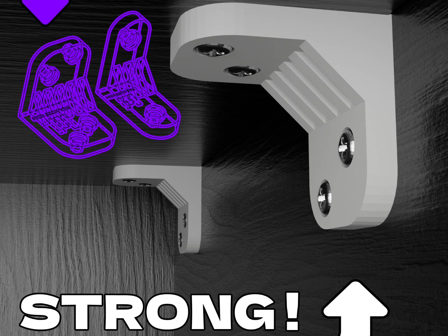 Heavy-Duty Reinforced Corner Brackets - 1