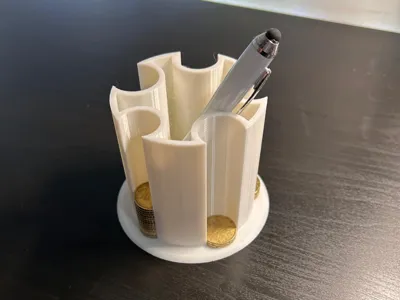 Coin and pen holder (EUR)