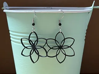 Flower earrings