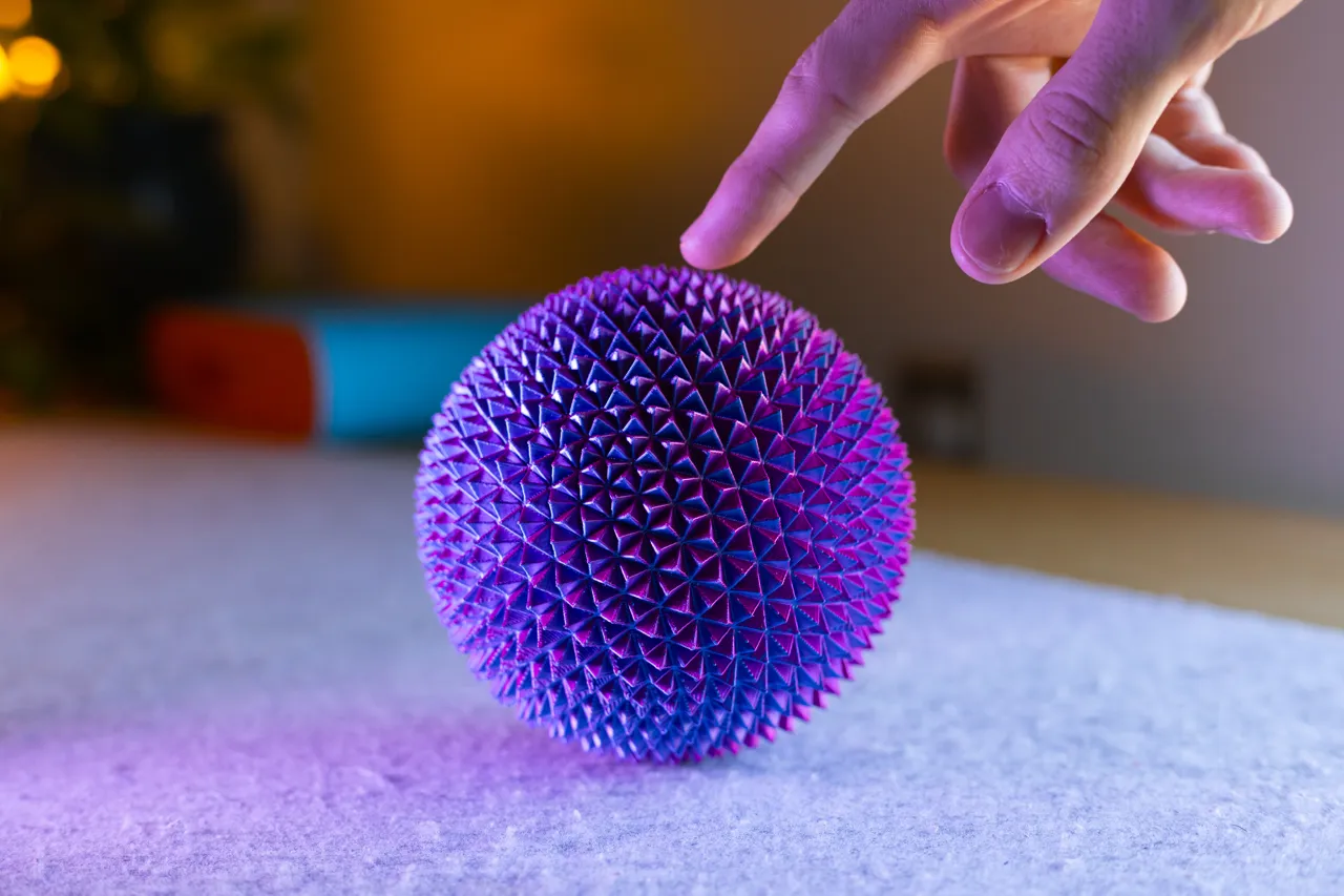 Large Very Spiky Sensory Fidget Sphere view 3