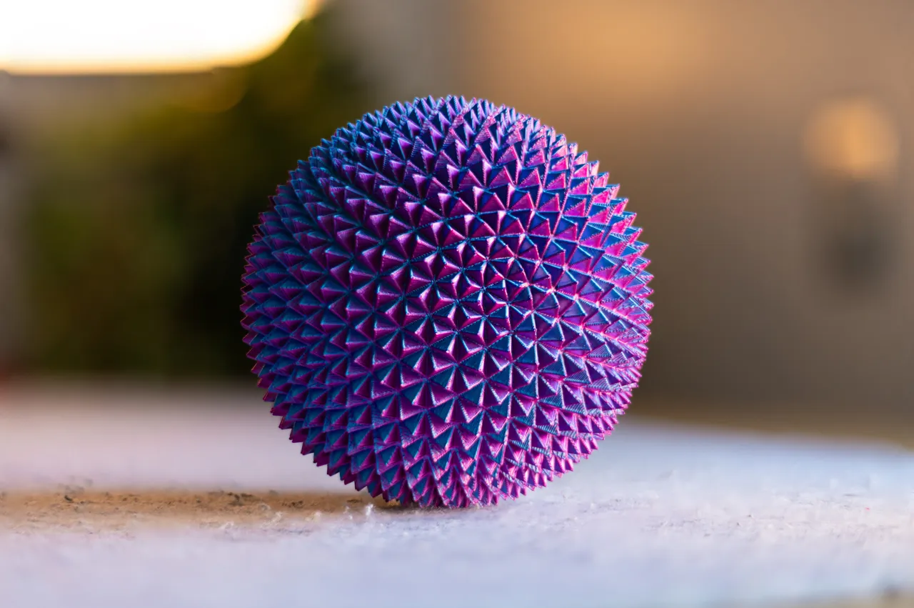 Large Very Spiky Sensory Fidget Sphere view 2