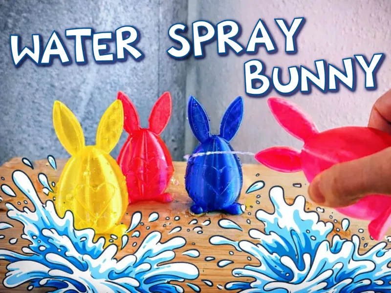 Funny Water Spray Bunny Fidget Toy for TPU