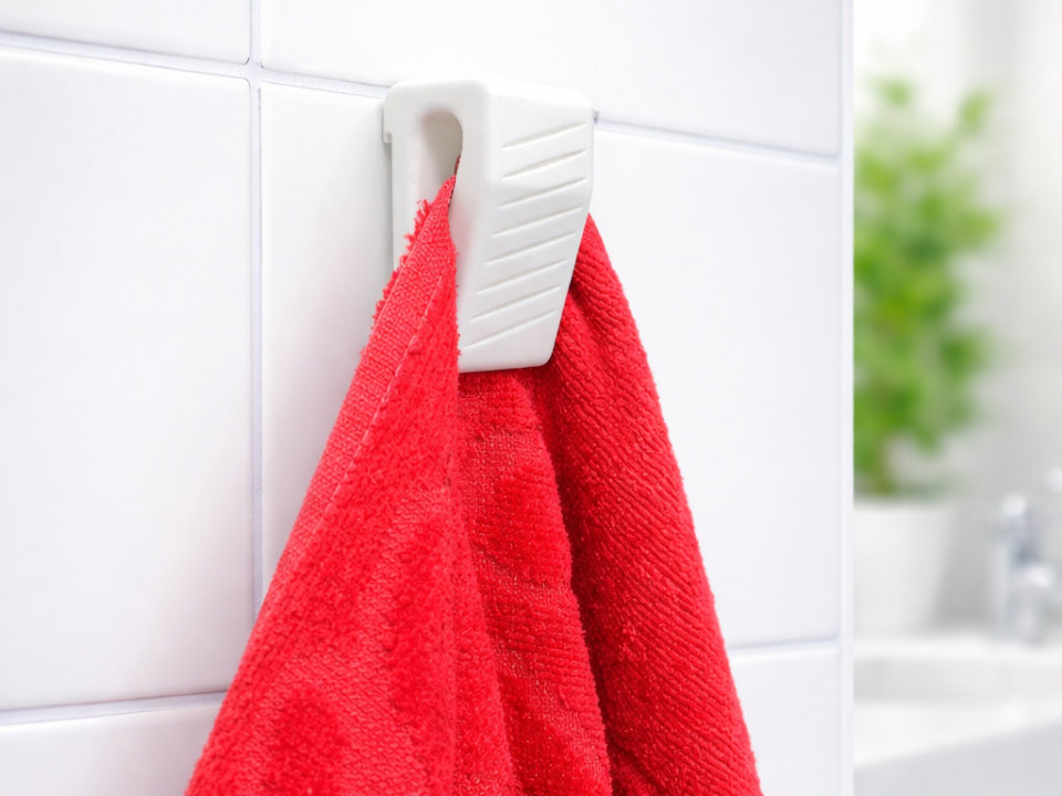 Miniatura 1 do modelo 3D GravityGrip | No-Loop Auto-Locking Towel Hook