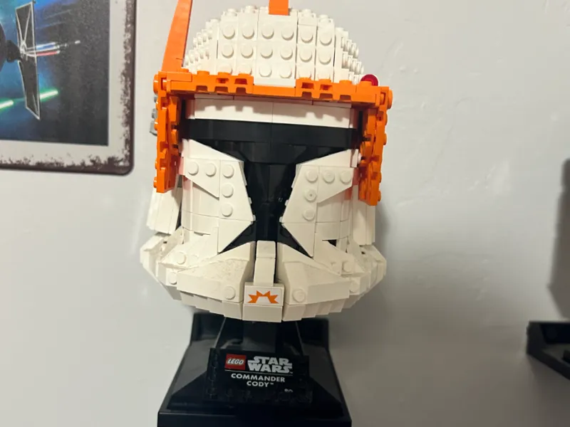 Brick helmet holder