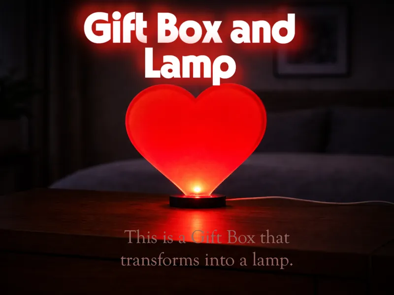 Heart Lamp - Gift Box