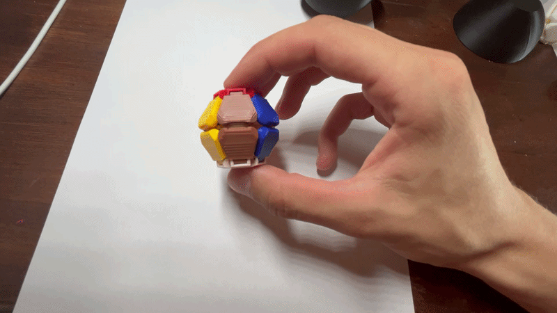Esaclick-six sided “sphere” rubberband clicker