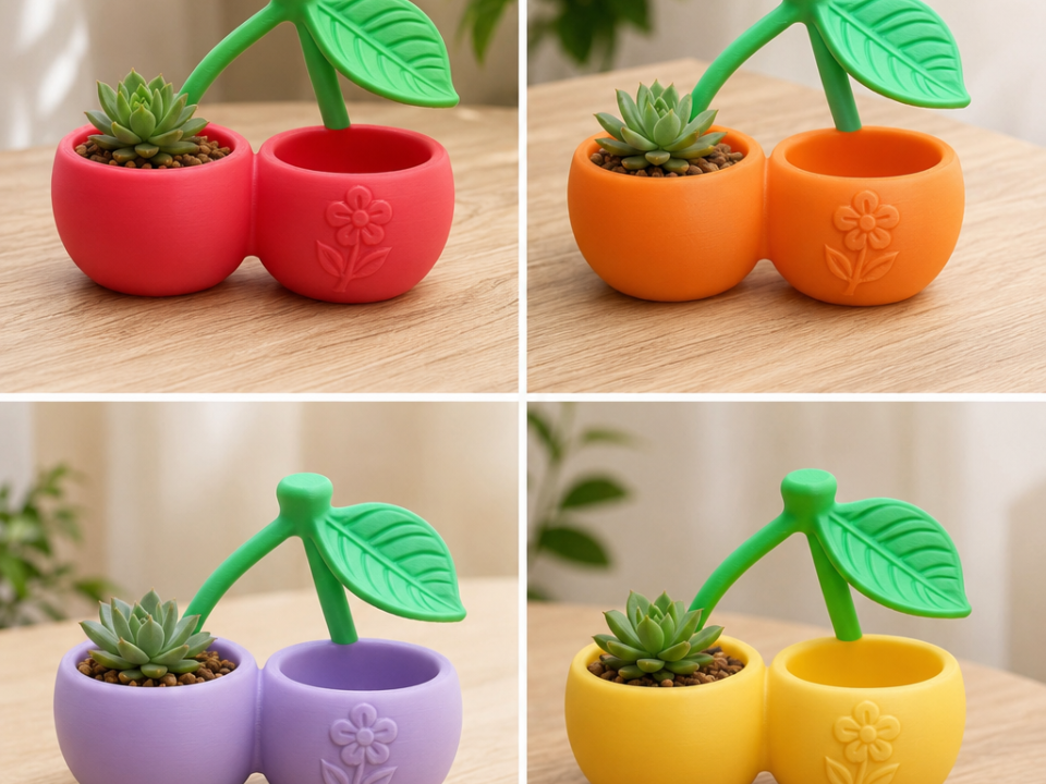 Cherry Blossom Double Planter