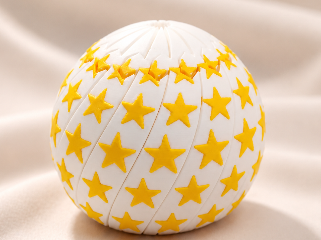starry twisty ball "starlight"