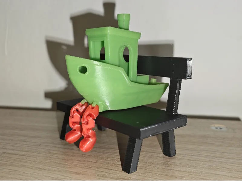 Benchy on a bench