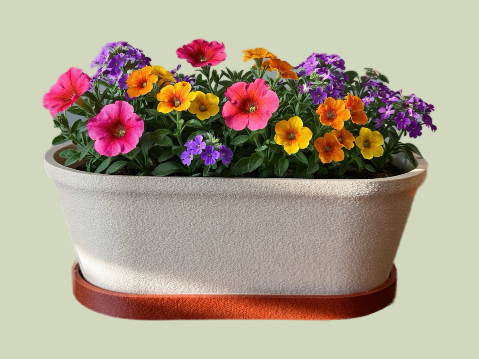 Modern Planter Pot with Drainage Tray