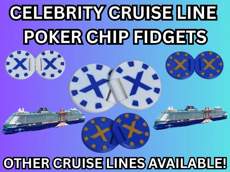 Celebrity Cruise Line Poker Chip Fidget