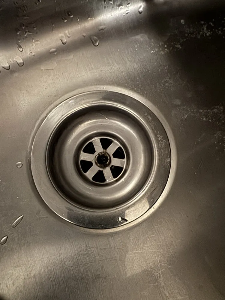 Round swirl sink drain with catcher view 4