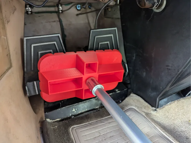 General Aviation Rudder Gust Lock