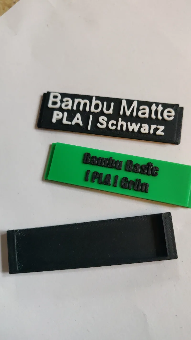 Filament-Label with cover