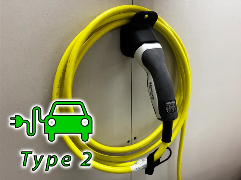 Type 2 Charger-Side Plug Holder