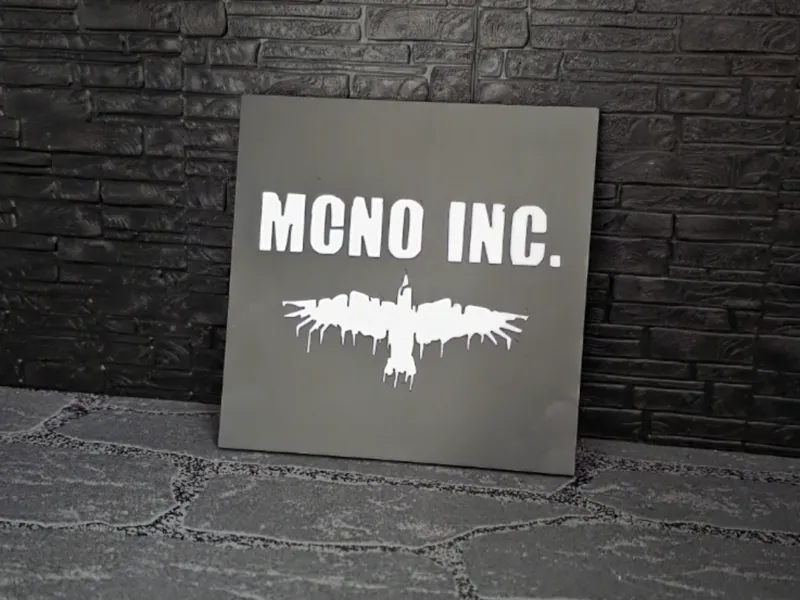 Kühlschrankmagnet Schild Mono Inc.