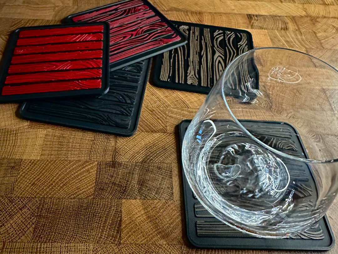 Nordic Wood Grain Coaster