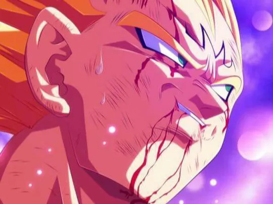 Majin Vegeta before explosion portrait