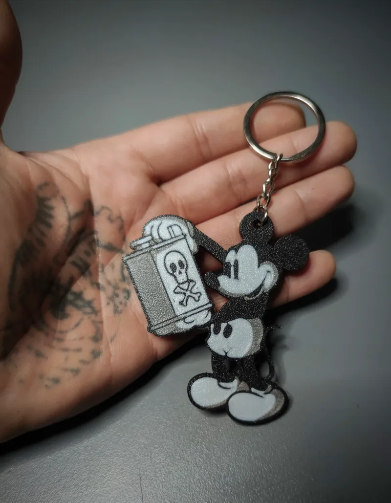 Bad Mickey Keychain