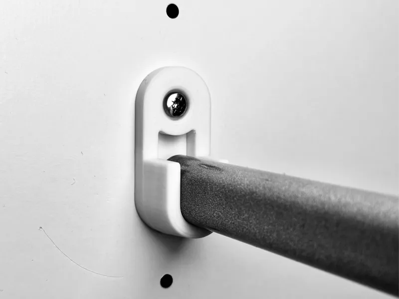 Closet Rod Holder / 15mm Oval Rods