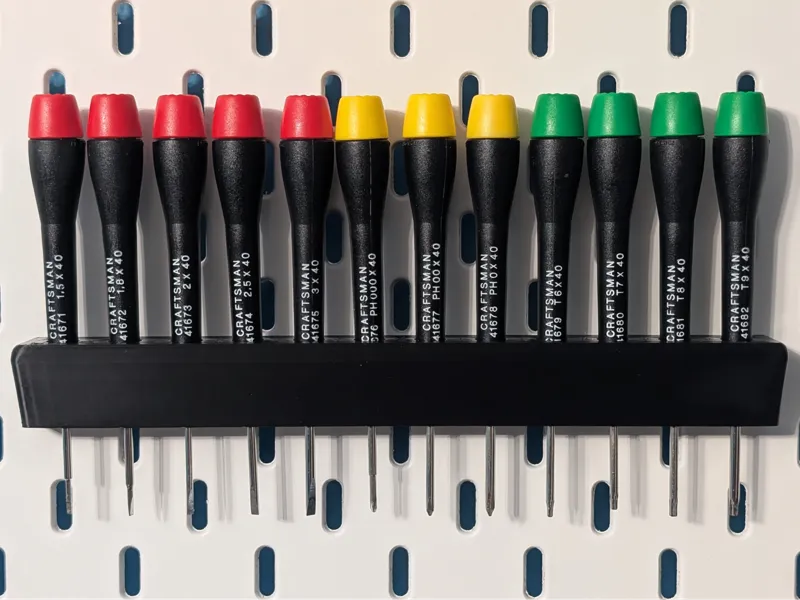 Skadis Rack for Craftsman Micro-Tech Screwdrivers