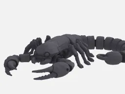 Flexi Scorpion Keychain & Articulated Charm
