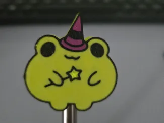 Witchy Frog Straw Topper