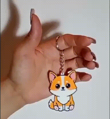 Corgi Keychain