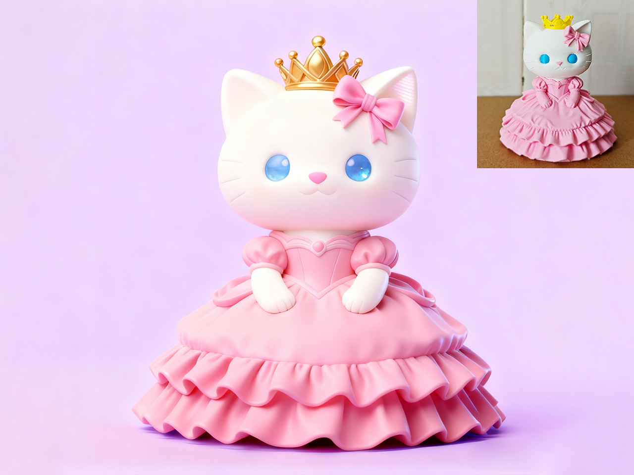 Miniatura 2 do modelo 3D kitty童话公主