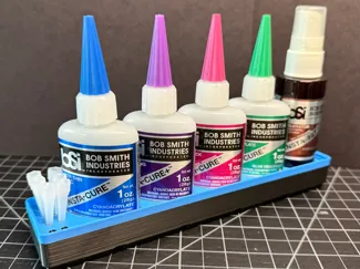 Gridfinity CA glue holder - BSI 1oz Bottles