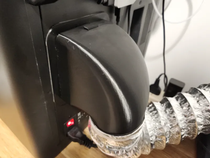 Removeable P1S Exhaust with Wall Hook (80mm)