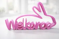 Décoration de Pâques « Wielkanoc » avec oreilles de lapin — photo 5