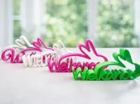 Décoration de Pâques « Wielkanoc » avec oreilles de lapin — photo 1