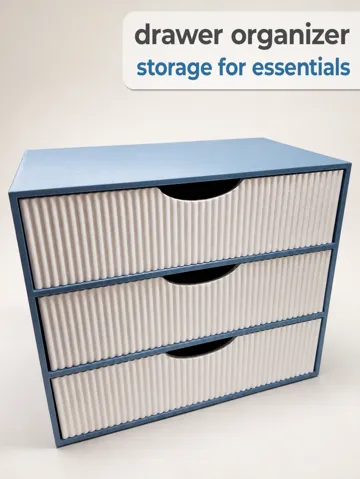 Organizador: Badezimmer-Organizer mit 3 Schubladen (Serie) — vista de referencia 2