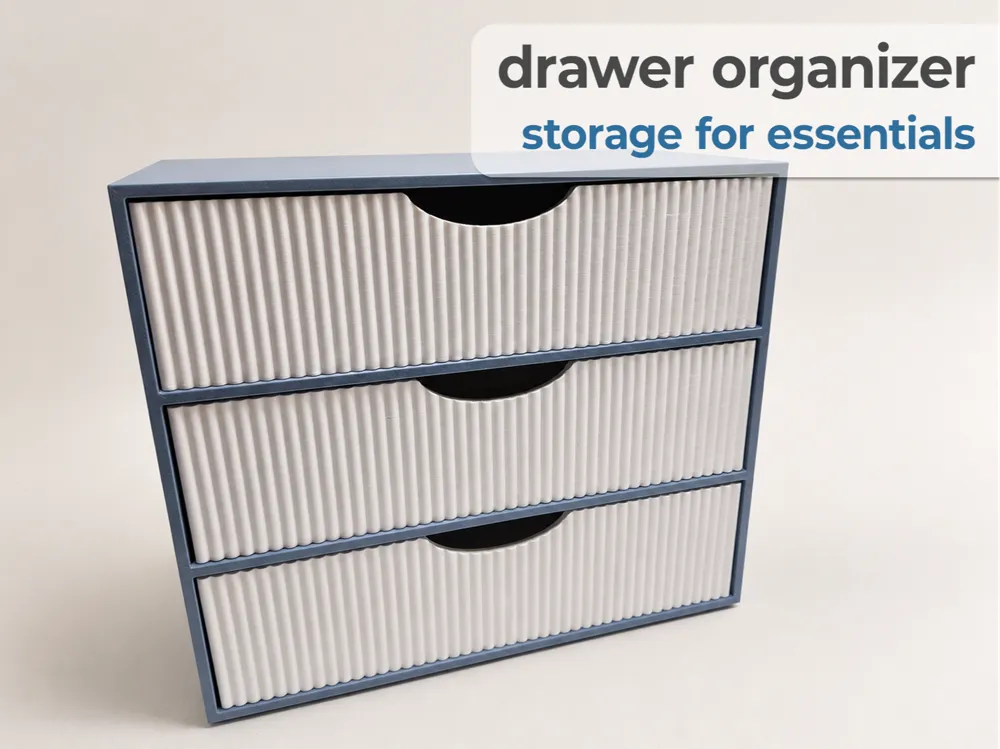 Organizador: Badezimmer-Organizer mit 3 Schubladen (Serie). Referencia del modelo original.