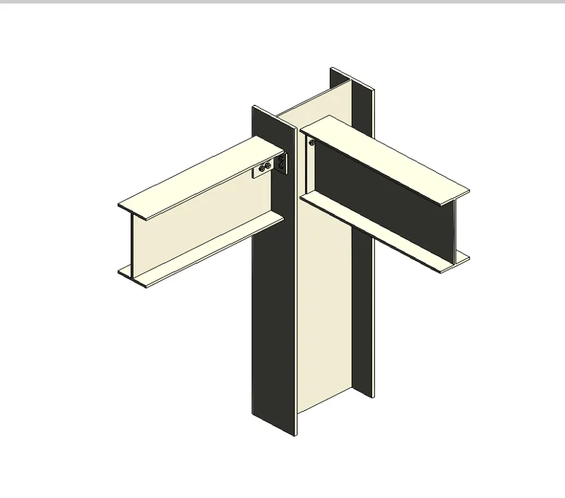 梁柱节点Steel structure beam column node display model