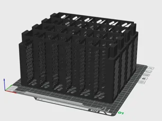 Xerxes Pi Dove Tail Rack (no feet) Batch