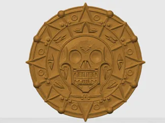 Aztec Cursed Coin - The Pirates Of The Caribbean