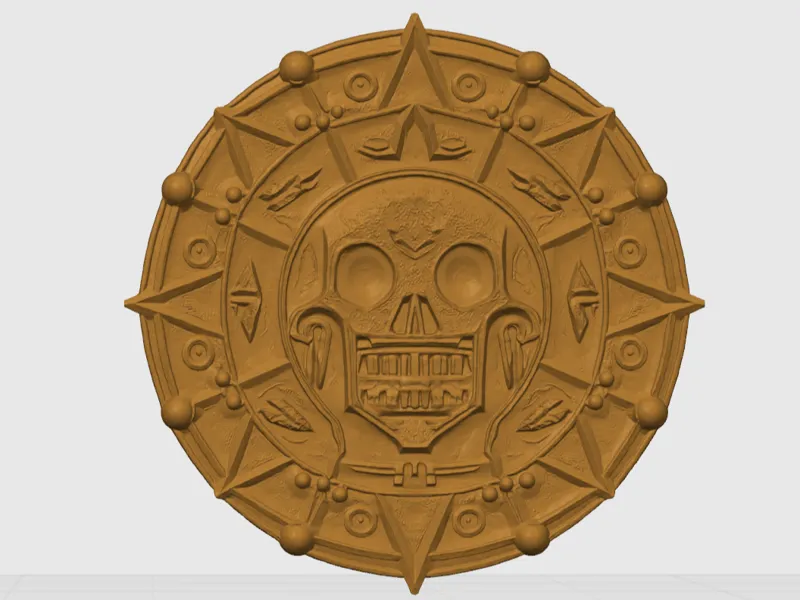Aztec Cursed Coin - The Pirates Of The Caribbean