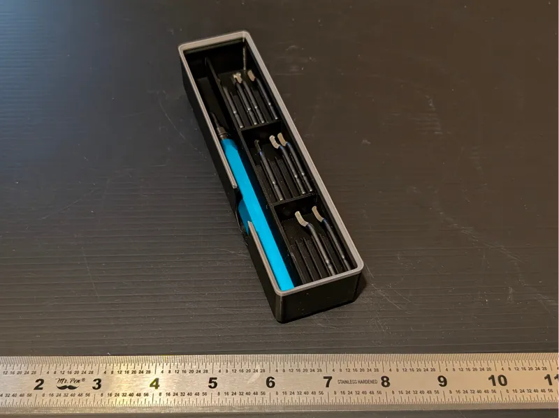 Gridfinity Deburring Tool and Spare Blade Holder