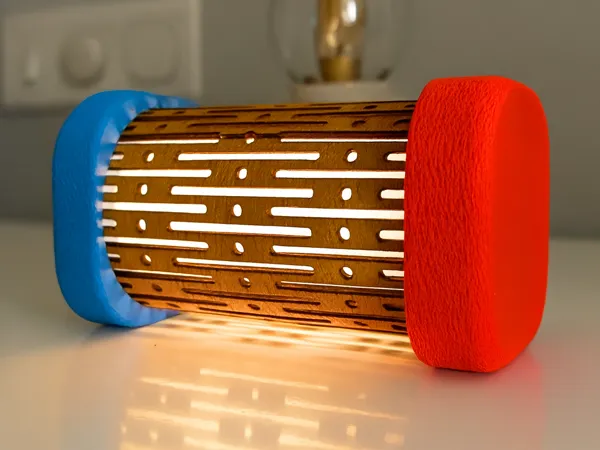 Lampe à découpe kerf