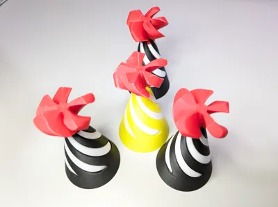 Twisting Spiral Cone Heart Fidget